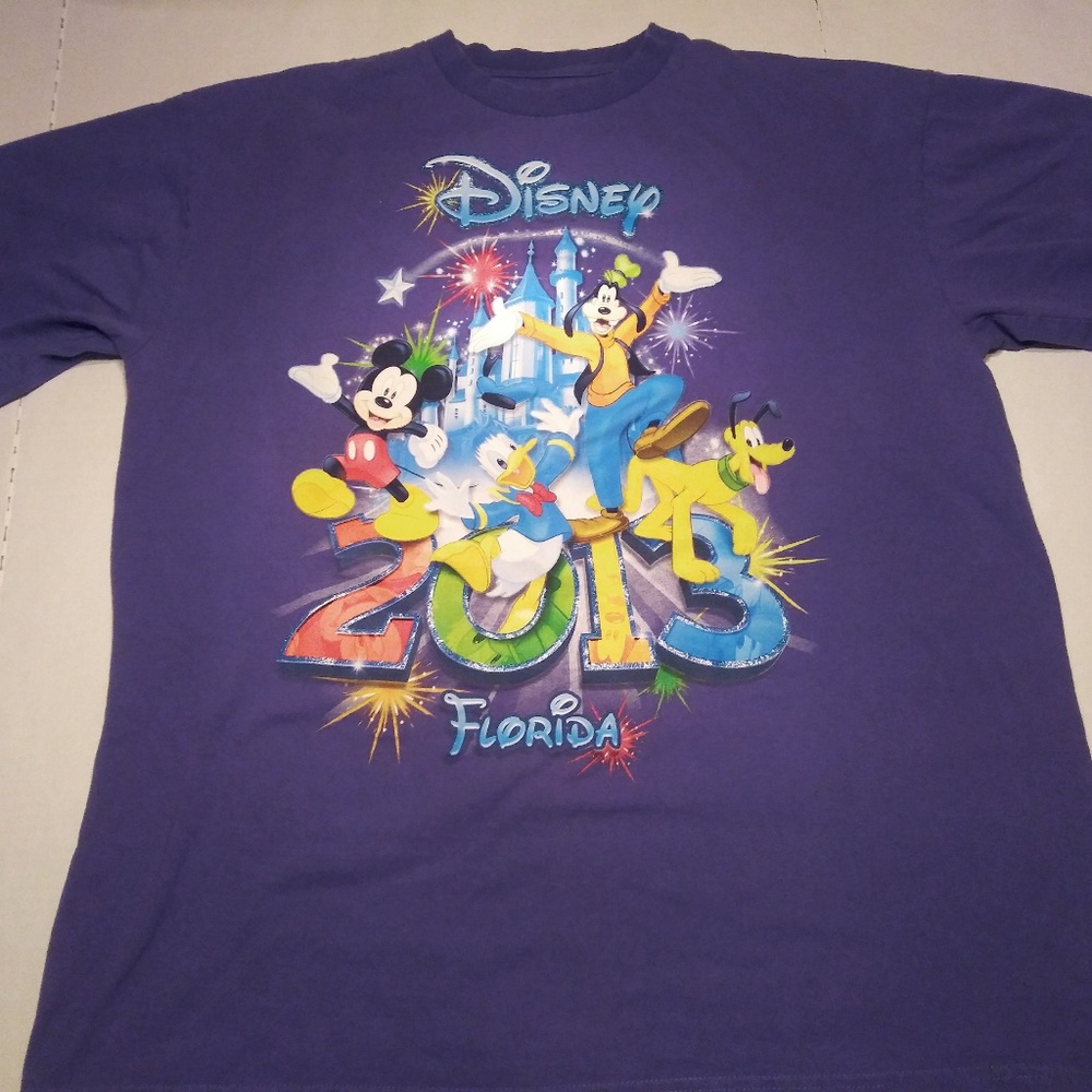 DISNEY Florida  Purple T-Shirt Mickey/Goofy